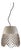 High Boy by Oggetti Galvanized Iron Pendant Light, Khaki, Large For Sale