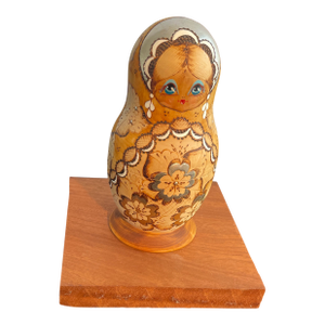 1990’s Vintage Signed Sergiev Posad Pytography Nesting Dolls - 7 Piece Set