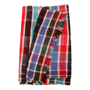 1990s Handmade Berber Textile Throw Blanket