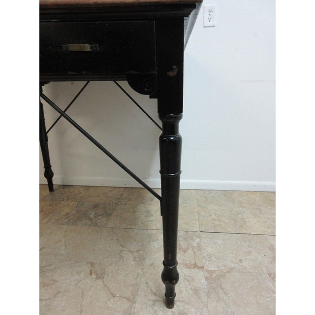 Wood Antique Victorian Primitive Slant Top Plantation Writing Desk For Sale - Image 7 of 11