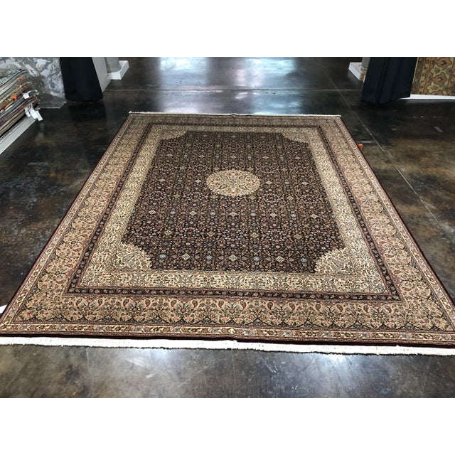 Handwoven Indian Agra Style Area Rug 8'0"×10'0" For Sale - Image 4 of 12