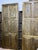 Mid-Century Modern Blackened Brass Cladded Carved Barn Door | Statement Library & Interior Door 96x36 For Sale - Image 3 of 5