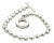 1990s Gucci Estate Toggle Bracelet Size 8 Sterling Silver 8 mm Beads For Sale
