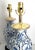 Wood Lamp Pair Blue & White Pair Ginger Jar Style For Sale - Image 7 of 11
