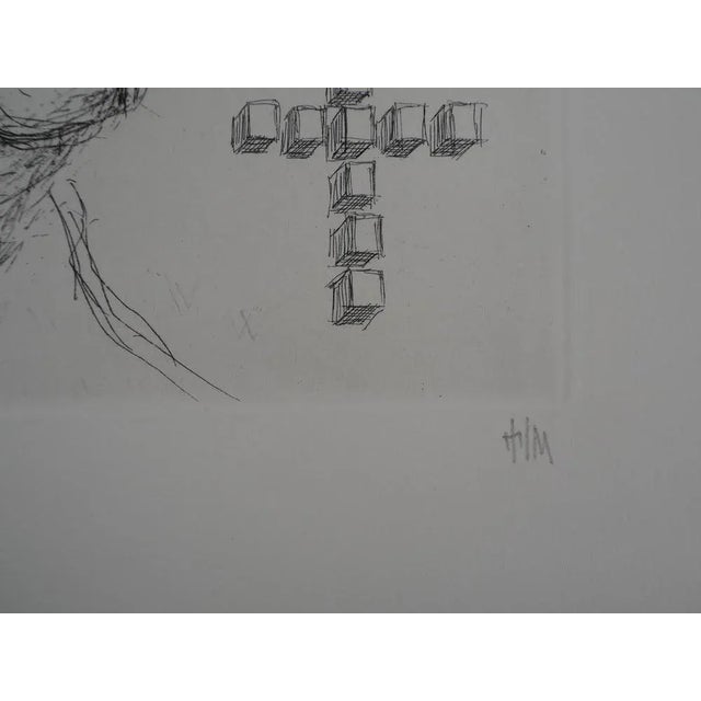 Tim, Dali as General De Gaulle, Original Signed Etching For Sale - Image 5 of 6