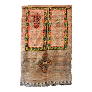 Moroccan Vintage Rug - 5'10" X 9'4" Ft For Sale