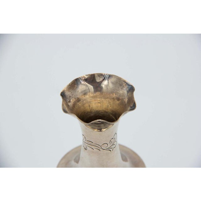 Silver Jar with Circular Base, in Good conditions. Designed 1980 to 1989