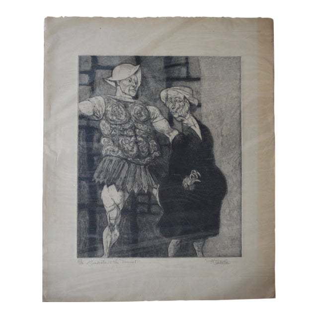 Federico Castellon Original Etching and Aquatint Signed #'D For Sale