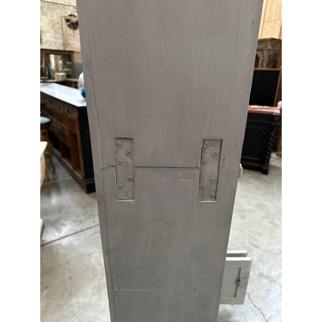 Patinated Wood Workshop Shelf For Sale - Image 9 of 11