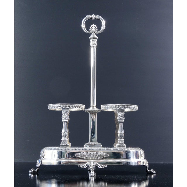 Silver Cruet Set in 800 Silver and Crystal by Ricci Alessandria, Set of 3 For Sale - Image 8 of 18