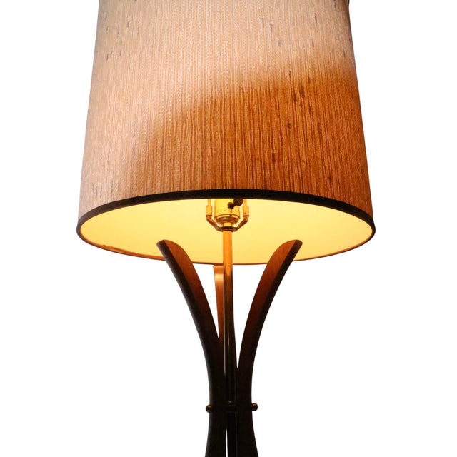 Pr. Sculptural Mid Century Table Lamps With Original Shades C 1950/60's For Sale - Image 14 of 14