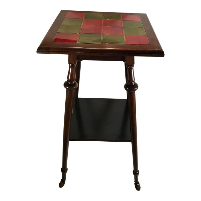 Antique Tile Top Pub Table Chairish