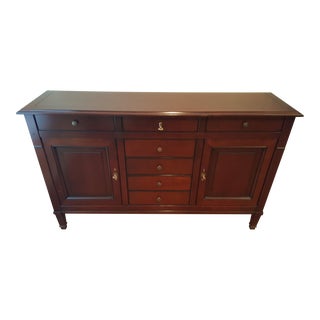 Grange Louis Philippe Cherry Buffet With 6 Drawers and 2 Doors For Sale
