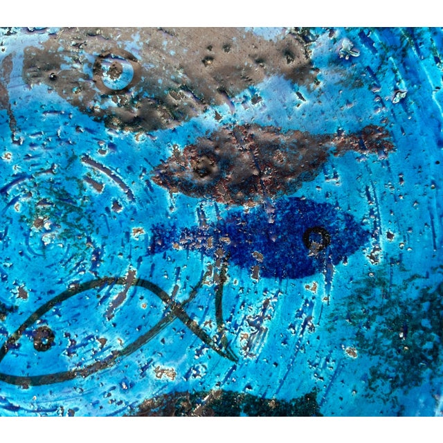 Mid-Century Modern Pesce Fish Pottery Bowl by Aldo Londi for Bitossi, Italy, 1960s For Sale - Image 16 of 18