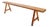 Rustic Wood Farmhouse Bench with Trestle Legs, 1960s For Sale
