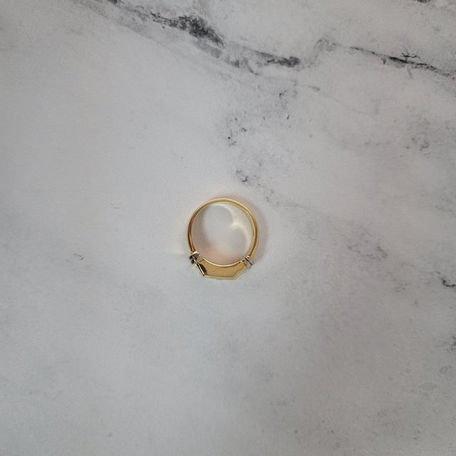 Contemporary 1 Carat Five Stone Diamond Wedding Band, Size 13 For Sale - Image 3 of 3