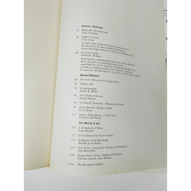 Paper 1964 Art in America Featuring Alexander Calder Circus Book For Sale - Image 7 of 13