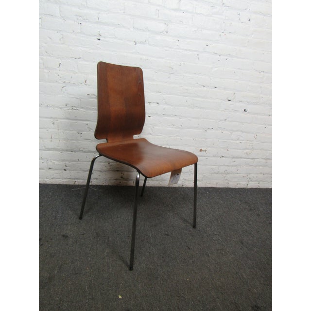 Late 20th Century Three Mid-Century Modern Bent Plywood Chairs For Sale - Image 5 of 8