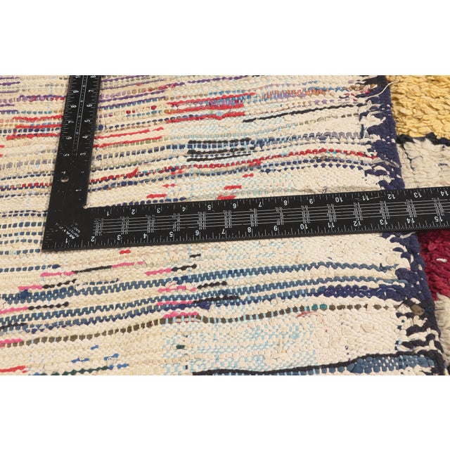 Textile Vintage Azilal Boucherouite Moroccan Rug, 06'00 X 10'08 For Sale - Image 7 of 10