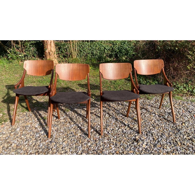 1960s Chairs by Arne Hovmand Olsen for Mogens Kold, 1960s, Set of 4 For Sale - Image 5 of 18