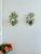 Green French Tole Painted Daisy Floral Wall Sconces, 1970, Set of 2 For Sale - Image 8 of 18