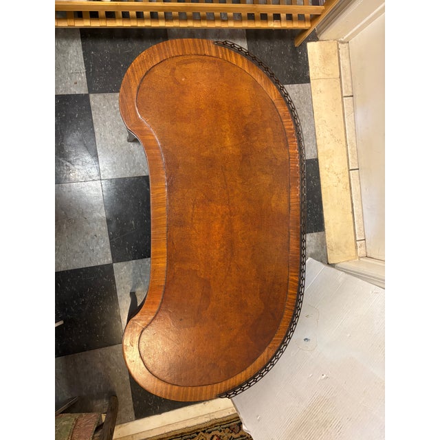 Traditional Early 20th Century Mixed Wood Coffee Table With Gallery For Sale - Image 3 of 13