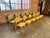 Wood 1940s Green Upholstered Dining Chairs Attributed to George Nelson For Sale - Image 7 of 11