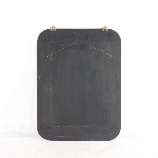 Large Vintage Chinese Art Nouveau Mirror With Hand Painted Garden Irises C1920 For Sale - Image 13 of 13