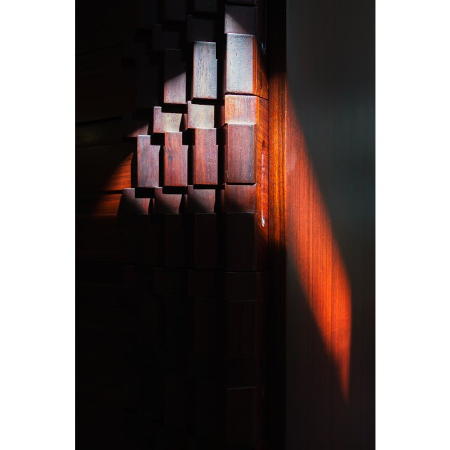 Diamante Night Cabinets in Mahogany, 1970s, Set of 2 For Sale - Image 3 of 10