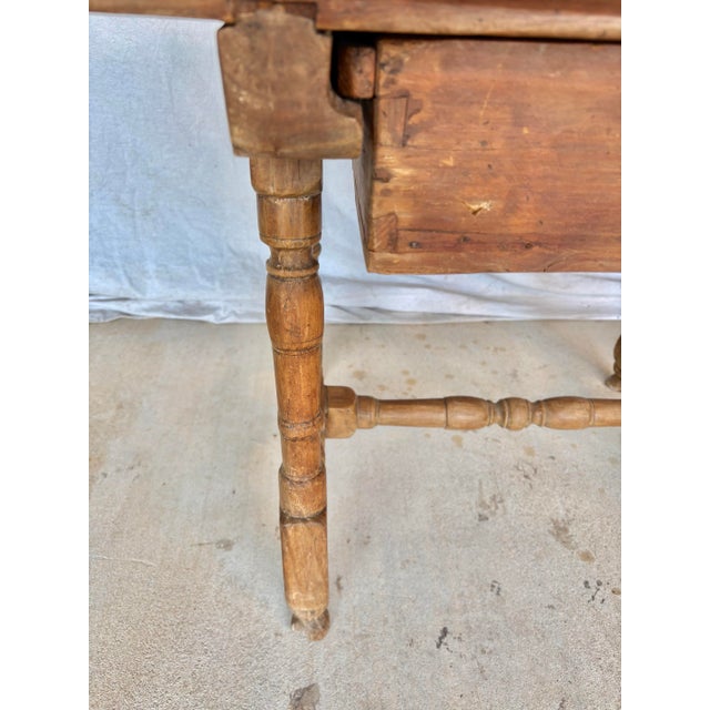 Early 20th Century Spanish Pine Side Table For Sale - Image 9 of 12