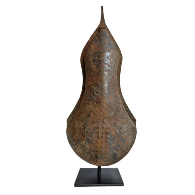 Early 19th Century Antique Tribal Nigerian Iron Gong Bell Currency For Sale - Image 5 of 5