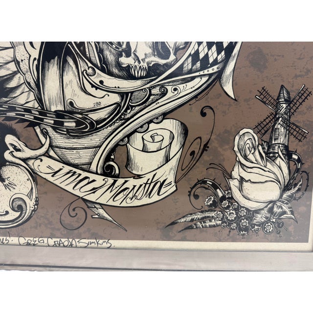 Vintage Original Hand Signed Greg Craola Simkins Ima Monsta Bunny Juxtapoz Print For Sale - Image 13 of 14