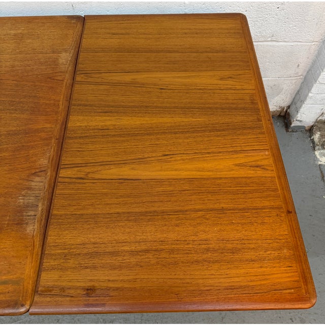 Mid 20th Century Mid 20th Century Skovmand & Andersen for Moreddi Teak Draw-Leaf Dining Table For Sale - Image 5 of 17