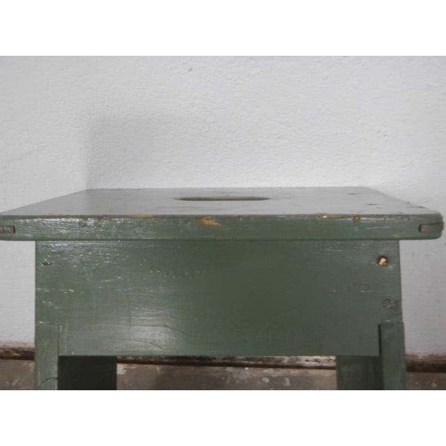 Wood Stool in Fir, 1960 For Sale - Image 7 of 10
