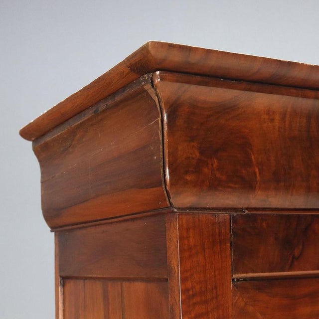 French Charles X Wardrobe in Walnut For Sale - Image 5 of 12