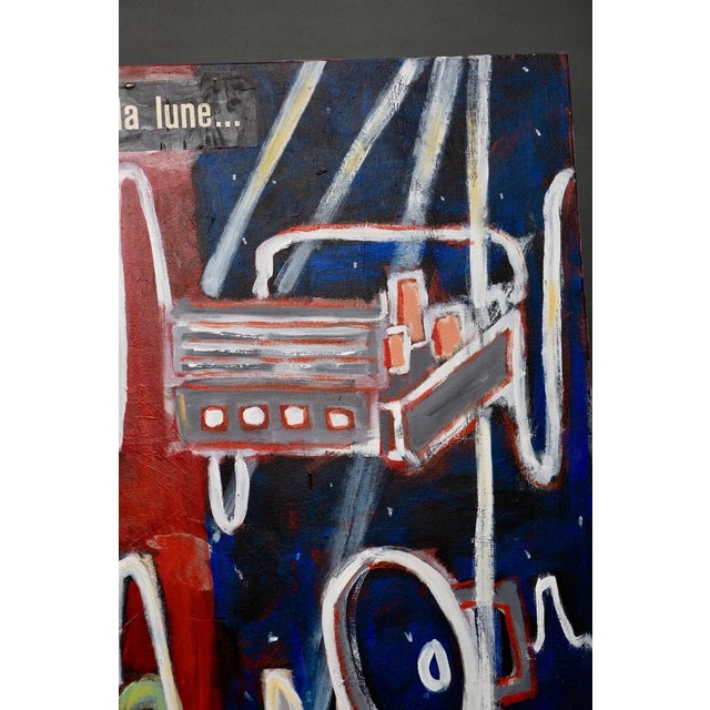 Delphine Perlstein, Earth to the Moon, 2006, Oil on Canvas For Sale - Image 10 of 15