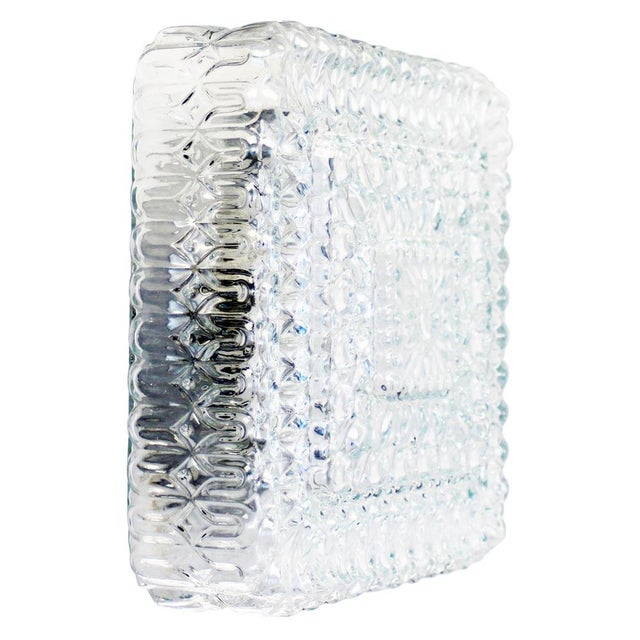 Mid-Century Clear Glass Sconces For Sale - Image 11 of 11