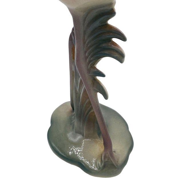 Ceramic 1950s Mid-Century Pink & Green Flamingo Ceramic Tabletop Sculpture Pair by Brad Keeler, 2 Pieces For Sale - Image 7 of 18