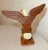 Wood Vintage Hand Carved Wood Folk Art American Bald Eagle Bird Sculpture Statue For Sale - Image 7 of 12