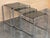 Gray Cantilevered Chrome & Glass Nesting Tables with Fume Glasses, 1960s, Set of 3 For Sale - Image 8 of 11