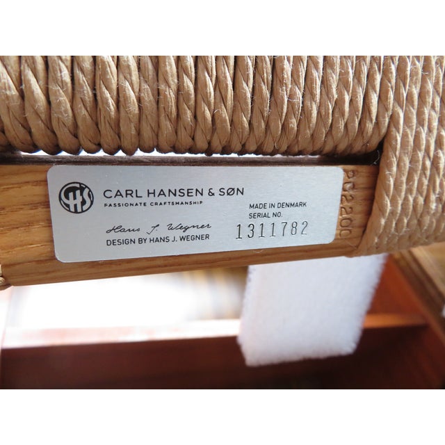 Danish Modern Hans Wegner Wishbone Chair Pair ~ Carl Hansen ~ Mid Century Accent or Dining For Sale - Image 18 of 18