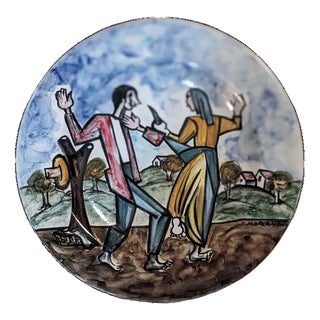 Author's Proof Multiple on Ceramic by Pietro Morando for Antica Bottega Rossicone Milan, 20th Century For Sale