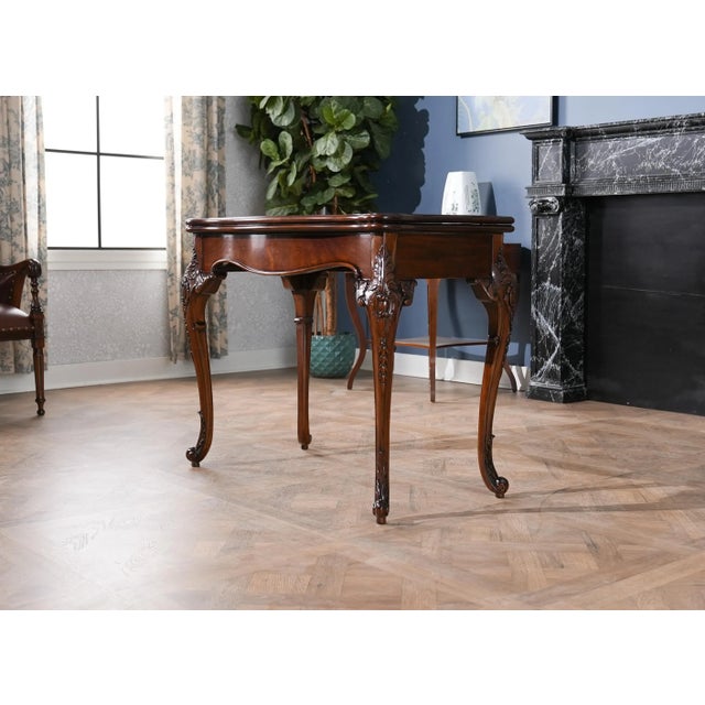 Niagara Furniture Mahogany Game Table For Sale - Image 9 of 11