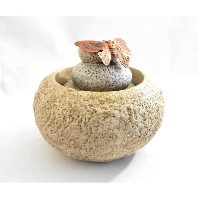 Stone Rock Cairn Water Fountain Chairish