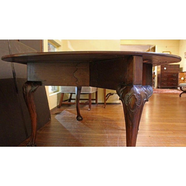 Mid 18th Century Circa 1730-50 Irish Drop-Leaf Mahogany Table For Sale - Image 5 of 6