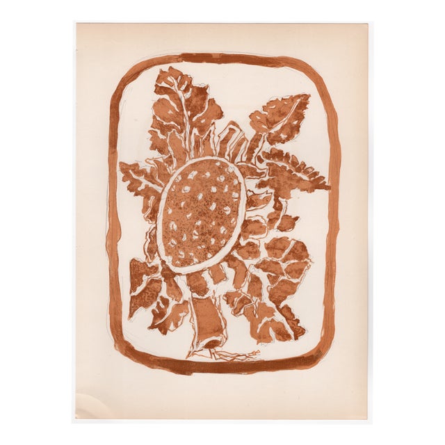 Georges Braque, Sunflower and Daisies, 1955, Lithograph For Sale
