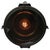 Industrial Vintage Dutch Industrial Black Enamel Clear Glass Pendant Spotlight, 1920s For Sale - Image 3 of 8