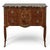 French Antique French Louis XVI Style Marquetry Marble Top Commode For Sale - Image 3 of 18