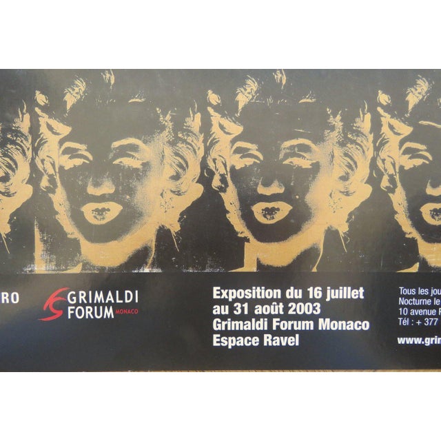 Paper Original Exhibition Poster, Super Warhol, Monaco after Andy Warhol, 2003 For Sale - Image 7 of 9