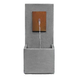 MC 4 Corten Face Gray Concrete Fountain For Sale